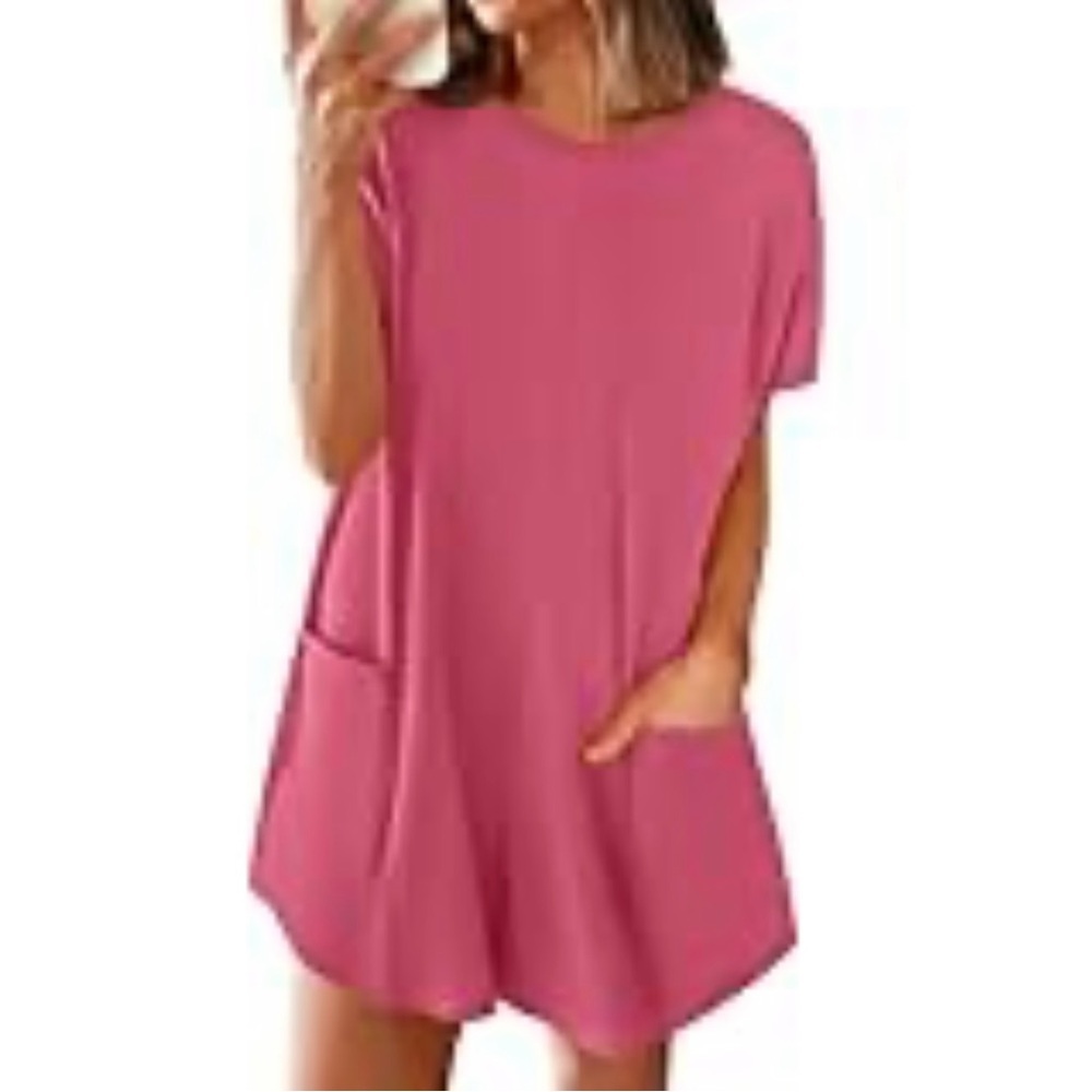 Pink Casual Romper - Picture 3 of 3